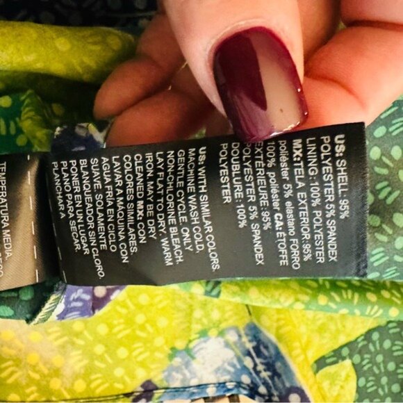 WHBM Green Floral Satin Hi Lo Maxi Dress 8 Mermaidcore Tropical Coquette Resero - Picture 14 of 15